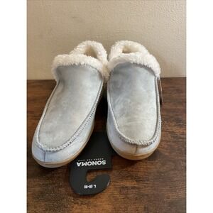 New Sonoma Goods For Life Mabell Women's Faux Fur Ankle Boot Slippers Gray L 8-9